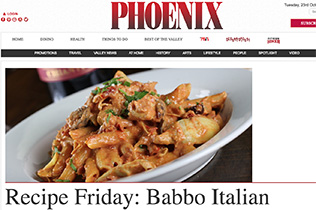 Phoenix Magazine — Recipe Friday: Pasta Valducci